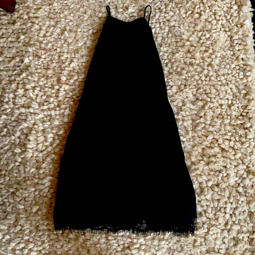 Black lace mini dress made by Maddy K.  New